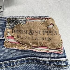 Denim & Supply Ralph Lauren Men Jeans 38x32 Blue Flag Medium Wash USA 90s Cotton